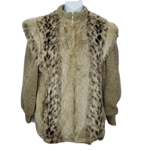 Monterey Fashions Jackets & Blazers - Monterey Fashions Faux Fur Women's Coat Size 8 Animal Print USA Mob Wife